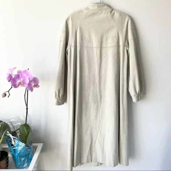 Vintage Brodkin  Ultrasuede Embroidered Overcoat Union Tag - Picture 12 of 15